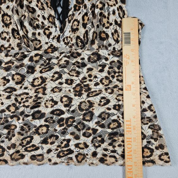 Vintage Guess Halter Top Animal Print Womens Sz Large Y2K Festival Goth Preppy - Picture 15 of 15